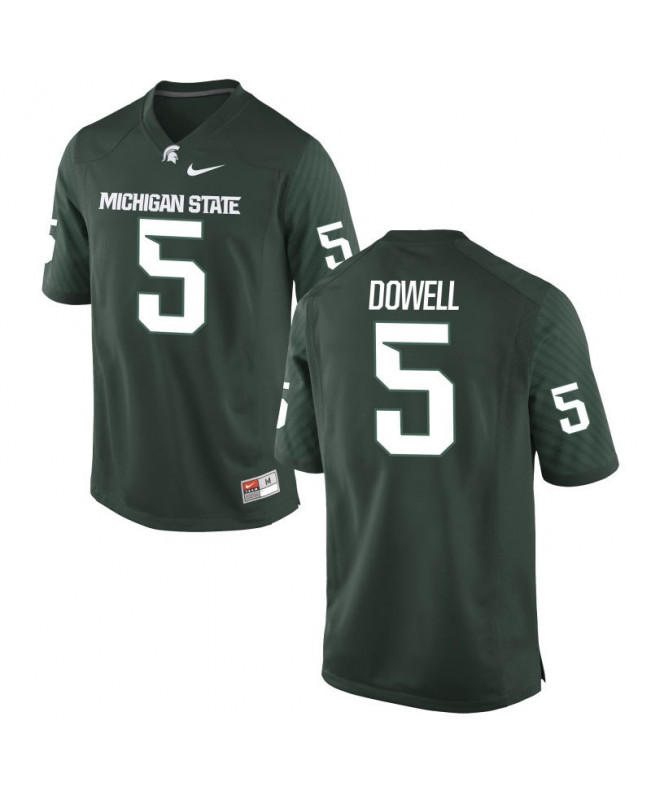 Men's Michigan State Spartans #5 Andrew Dowell NCAA Nike Authentic Green College Stitched Football Jersey DX41M28LO